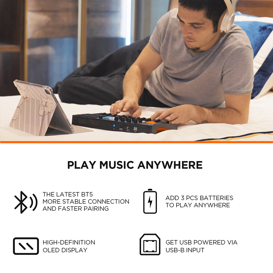 Keyboard MIDI Controller With  - Midi Controller Pad recension och pris