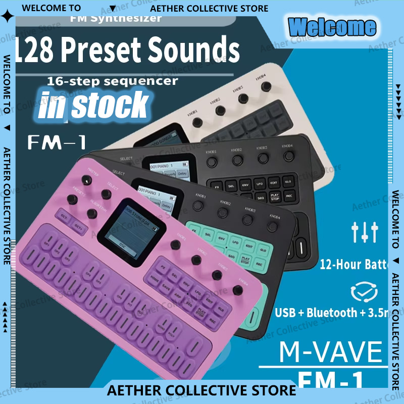 M-VAVE FM1 Pocket FM Synthesiz - Midi Controller Pad recension och pris