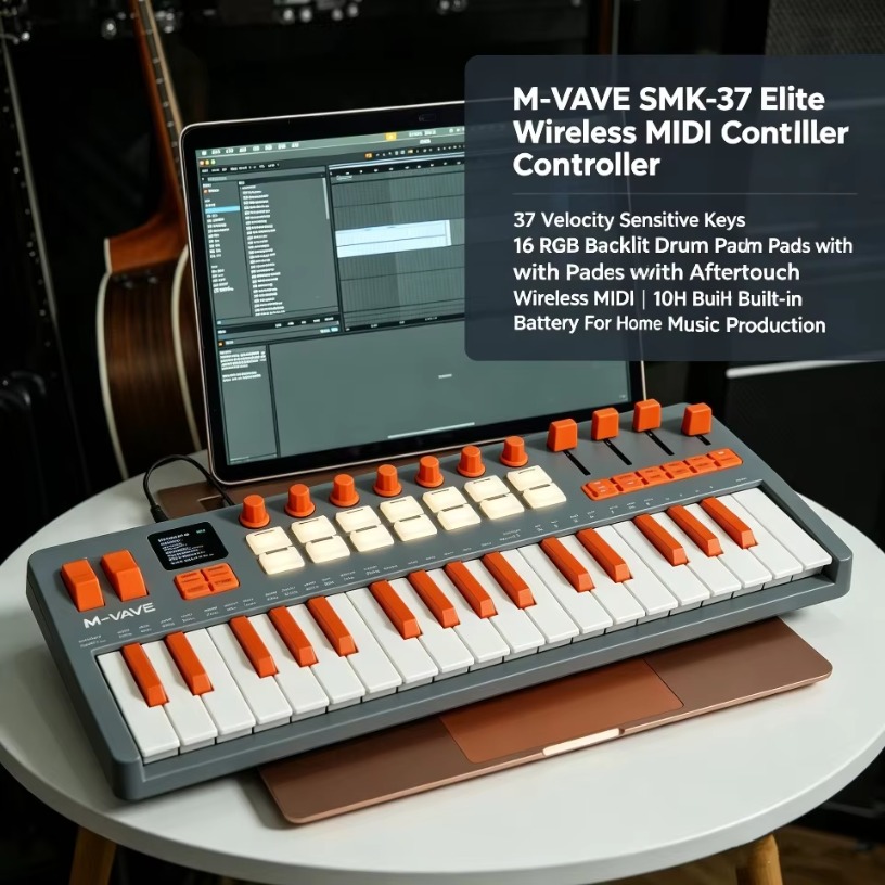 M-VAVE SMK-37 Elite Wireless M - Midi Controller Pad recension och pris