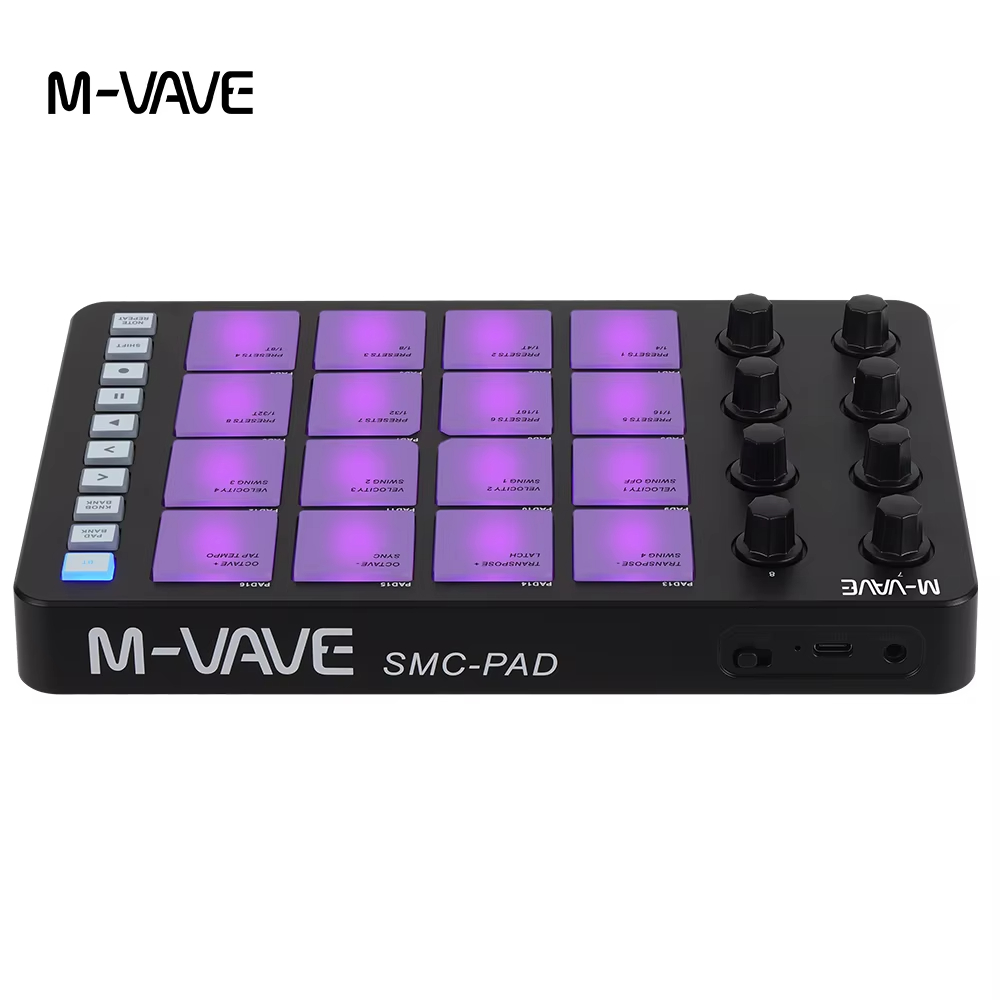 M-VAVE SMC-PAD MIDI Black Cont - Midi Controller Pad recension och pris