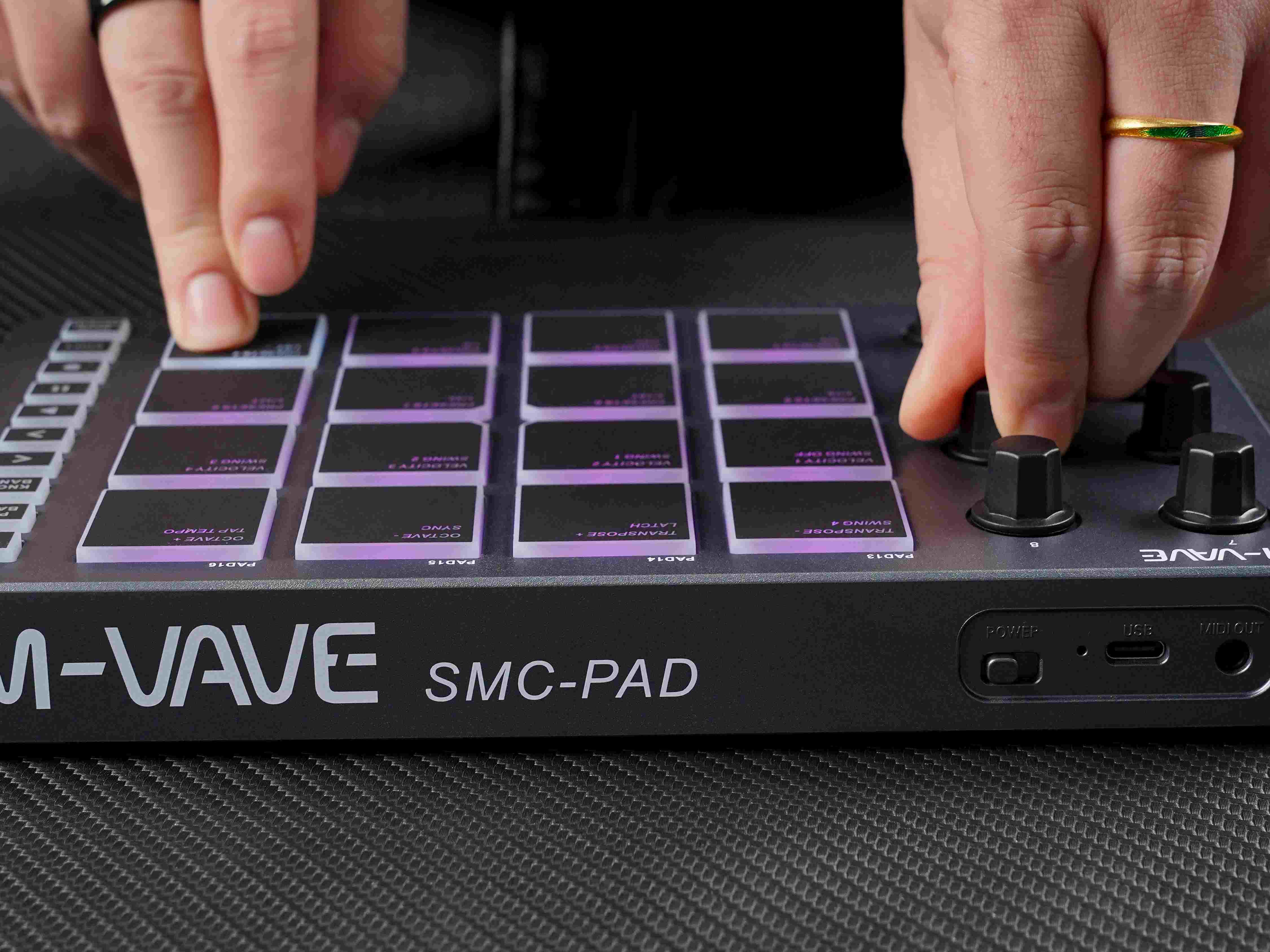 M-VAVE SMC-PAD MIDI Black Cont - Midi Controller Pad recension och pris