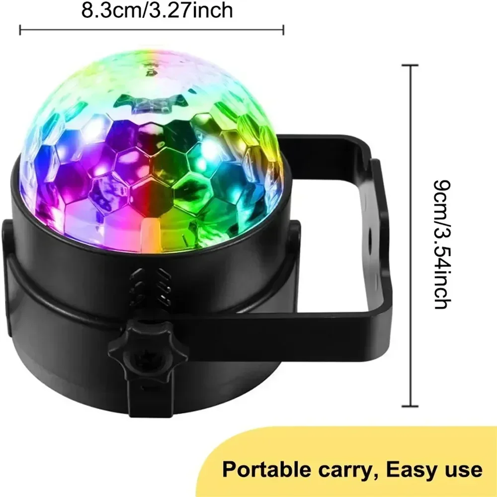 RGB LED Stage Disco Light Rota - Audio Music Dj recension och pris
