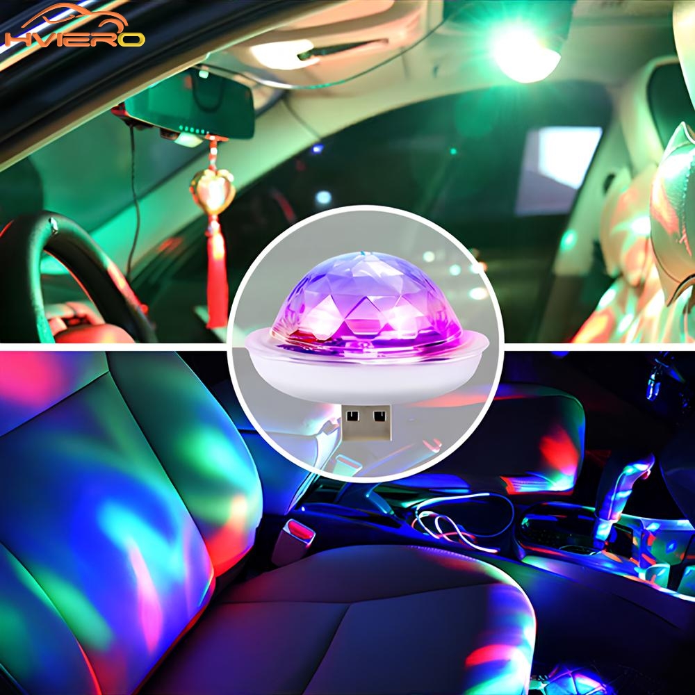 Auto Ambient Lights DJ RGB USB - Audio Music Dj recension och pris