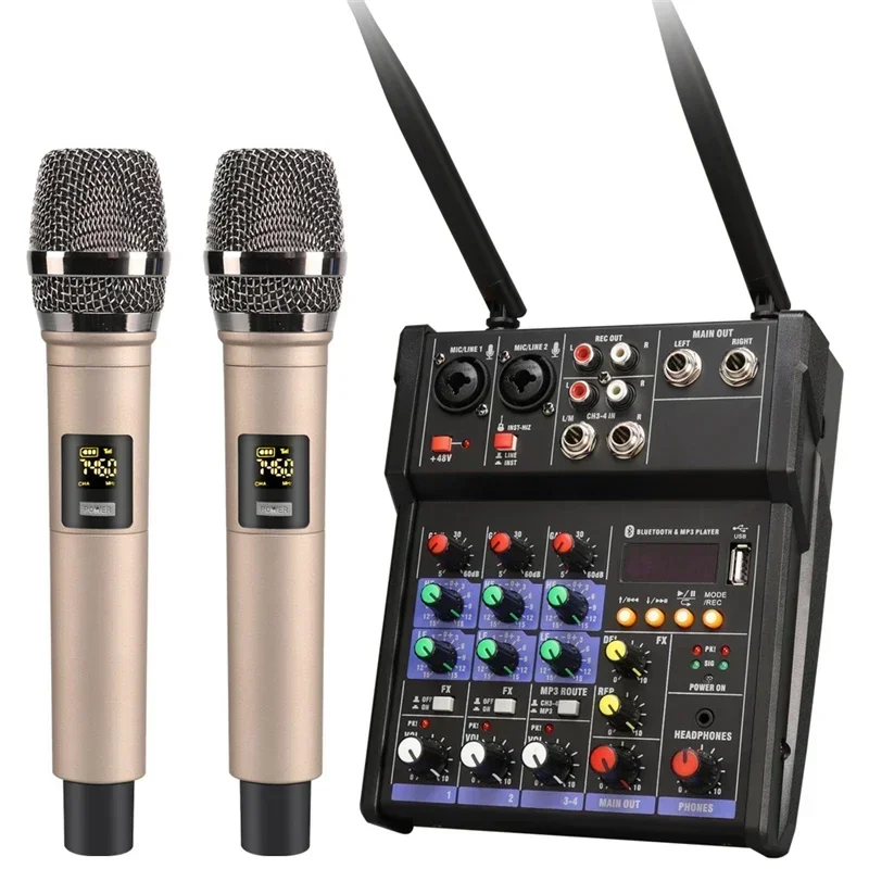 4 Channel USB Audio Mixer with - Audio Music Dj recension och pris
