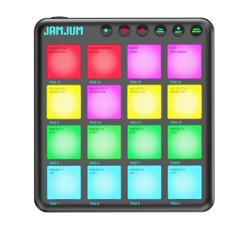【TRAVEL ESSENTIAL】JAMJUM MIDI  - Midi Controller Pad recension och pris