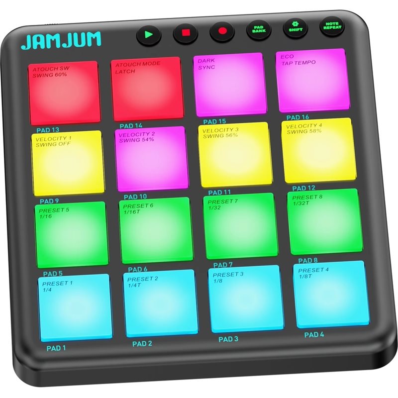 【TRAVEL ESSENTIAL】JAMJUM MIDI  - Midi Controller Pad recension och pris