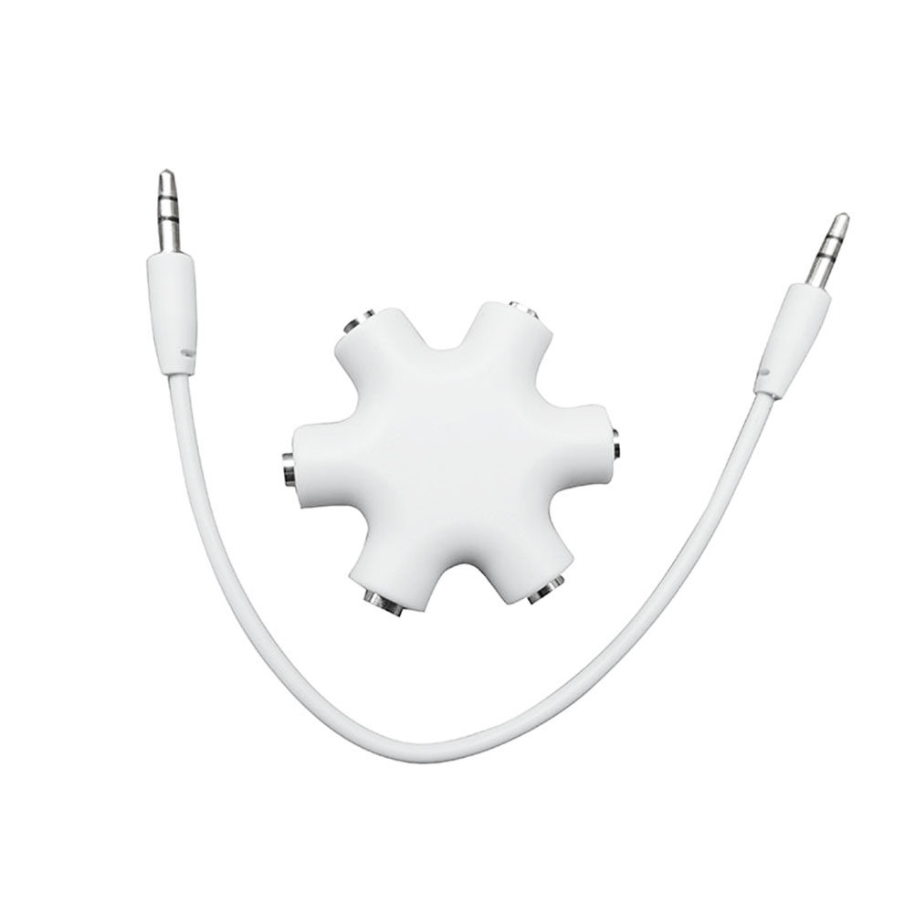 6 Port 3.5mm Snow Shape Earpho - Audio Music Dj recension och pris