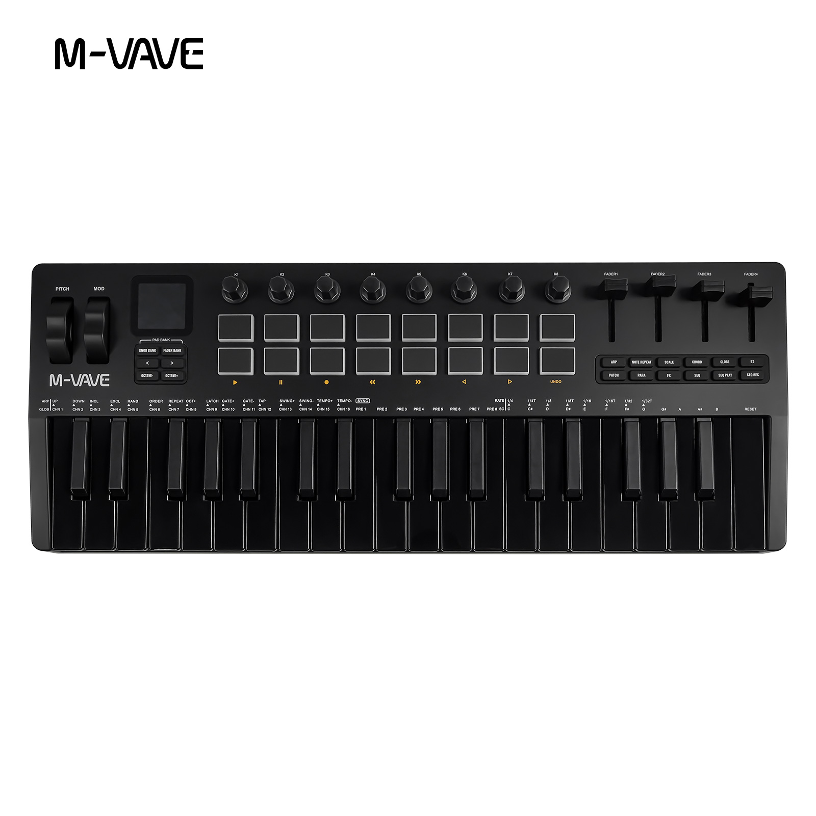 M-VAVE SMK-37 USB MIDI Control - Midi Controller Pad recension och pris