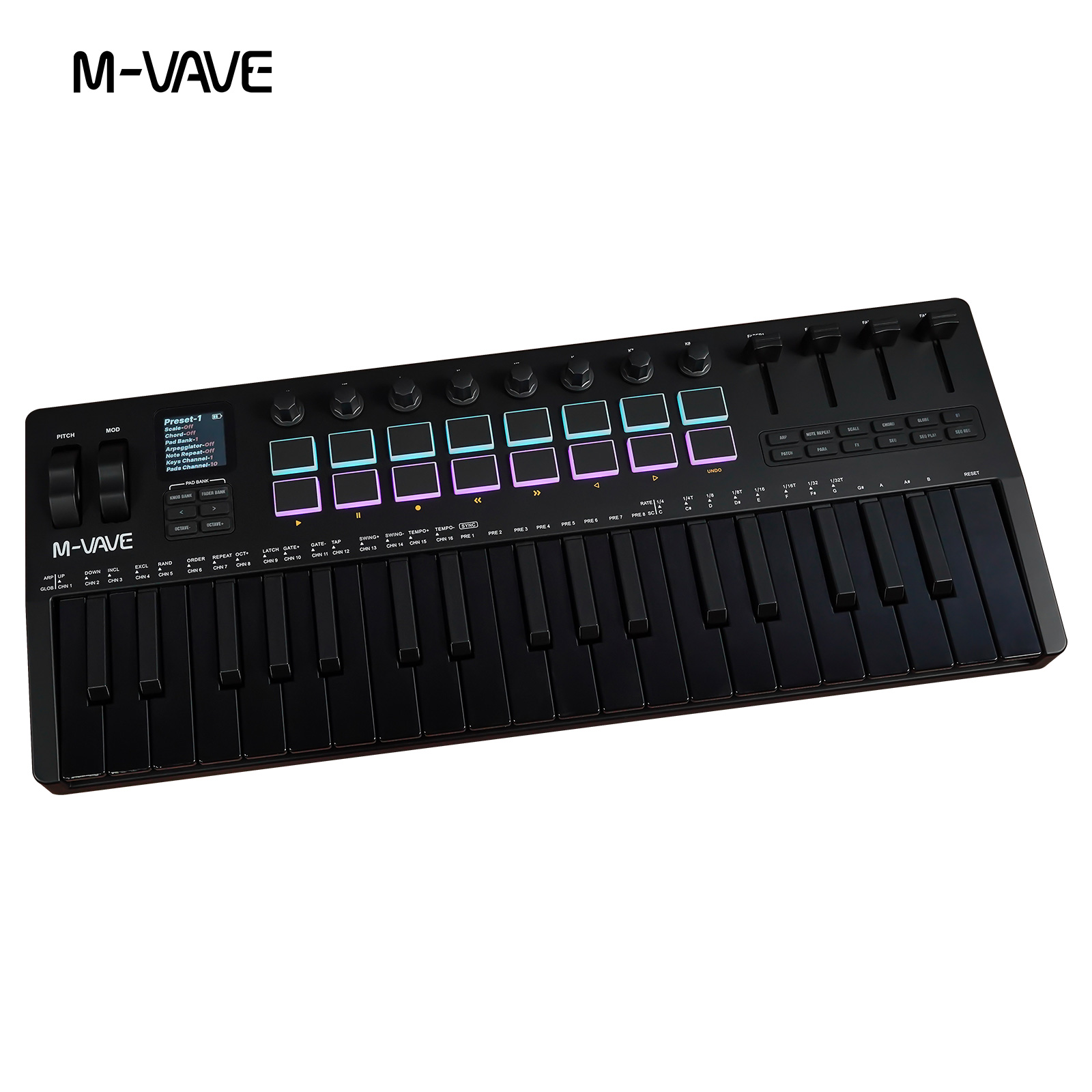M-VAVE SMK-37 USB MIDI Control - Midi Controller Pad recension och pris